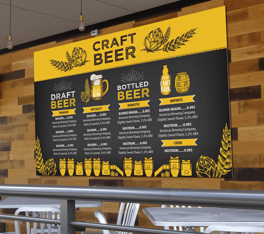 Project - Restaurant Menu boards