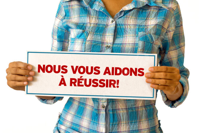 Nous vous aidons à réussir !